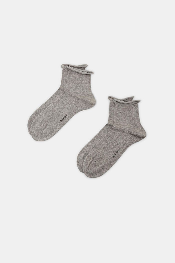 Ponožky z pleteniny, 2 páry v balení, LIGHT GREY, detail image number 0