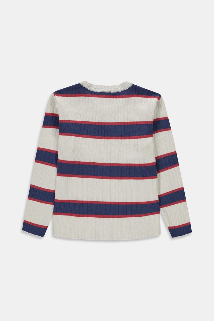 Žebrový pulovr ze 100% bavlny, DUSTY NUDE, detail image number 1