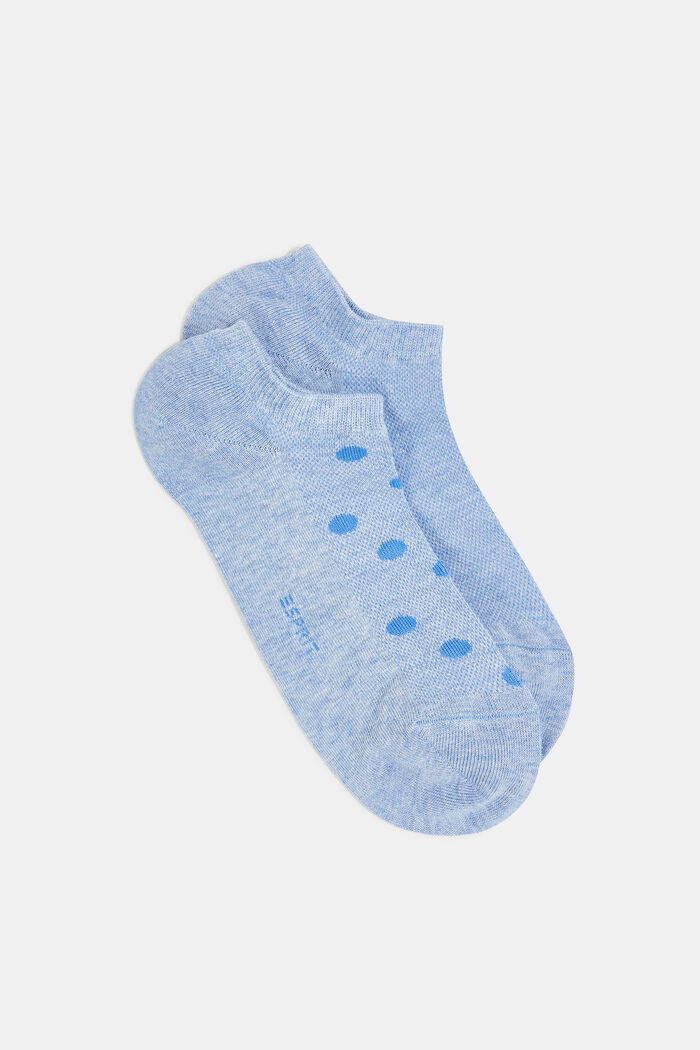 2 párů ponožek do tenisek se síťovinou, bio bavlna, LIGHT DENIM, detail image number 0