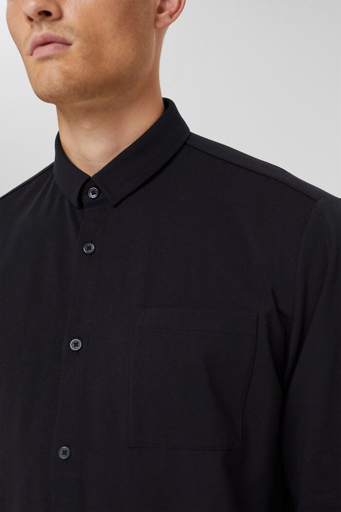 Žerzejová košile s úpravou COOLMAX®, BLACK, detail image number 1