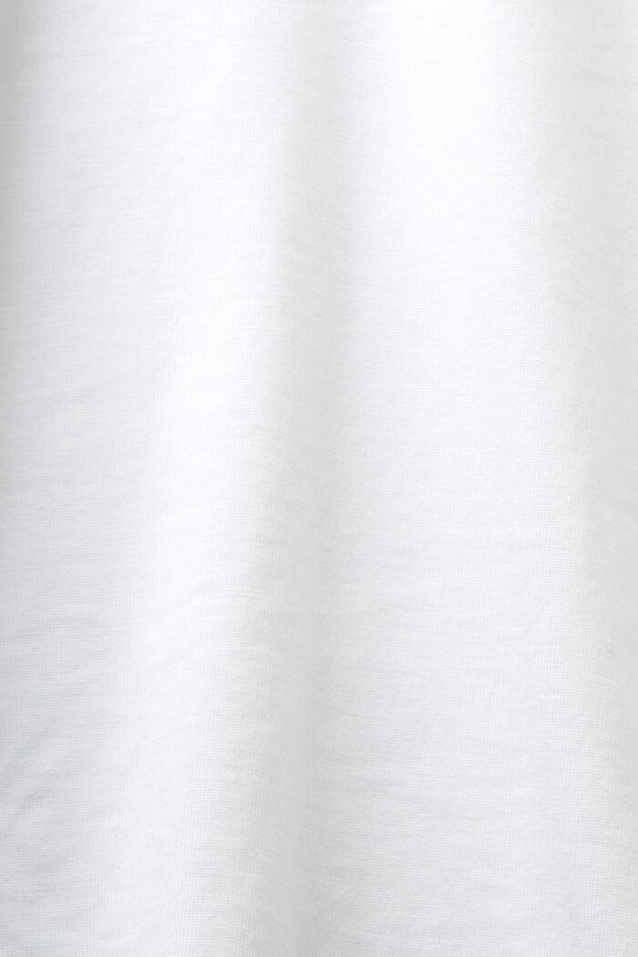 Tričko s vyšitým logem, bavlna pima, WHITE, detail image number 5