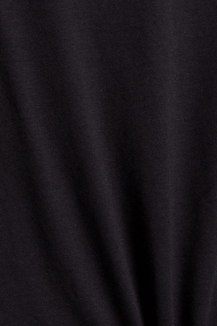 S materiálem TENCEL™: tričko s dlouhým rukávem s ozdobným řetízkem, BLACK, detail image number 4