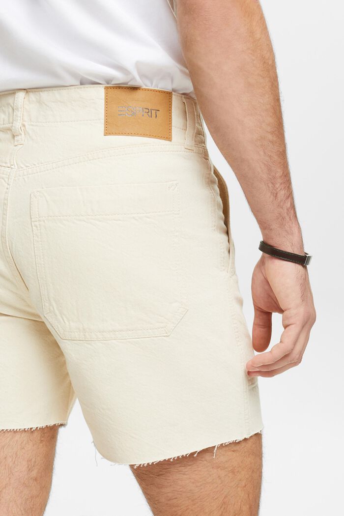 Džínové šortky se středně vysokým pasem, OFF WHITE, detail image number 3