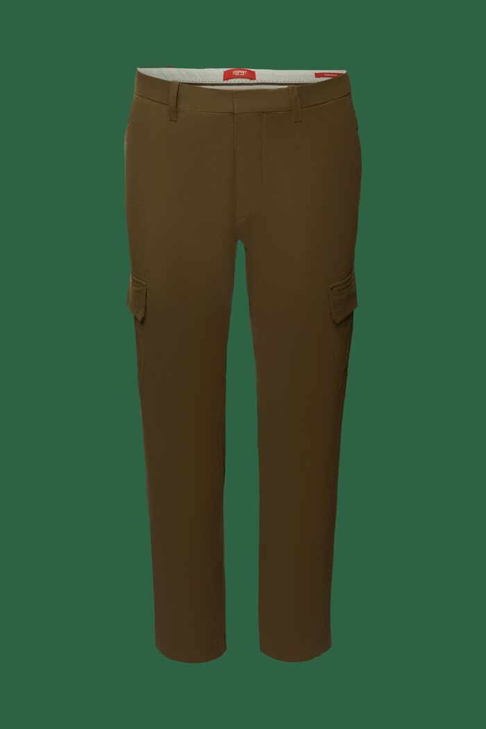 Cargo kalhoty s rovnými nohavicemi, KHAKI GREEN, detail image number 7