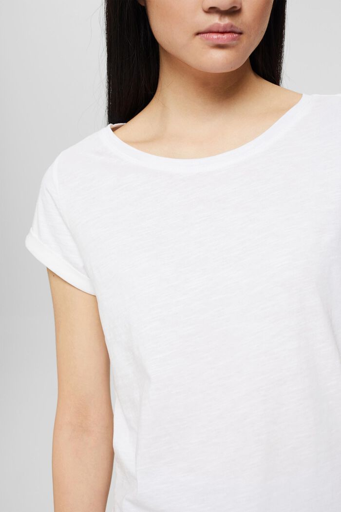 Basic tričko, 2 ks v balení, bio bavlna, WHITE, detail image number 2