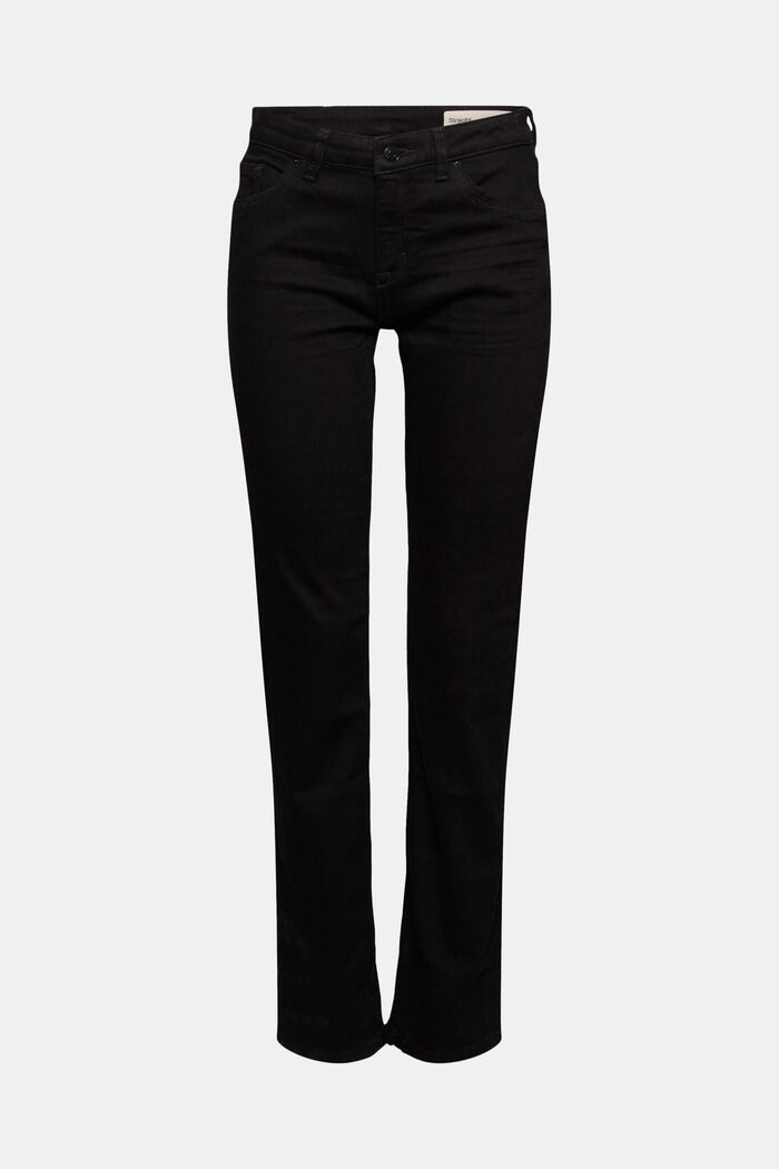 Strečové džíny s organickou bavlnou, BLACK RINSE, detail image number 6