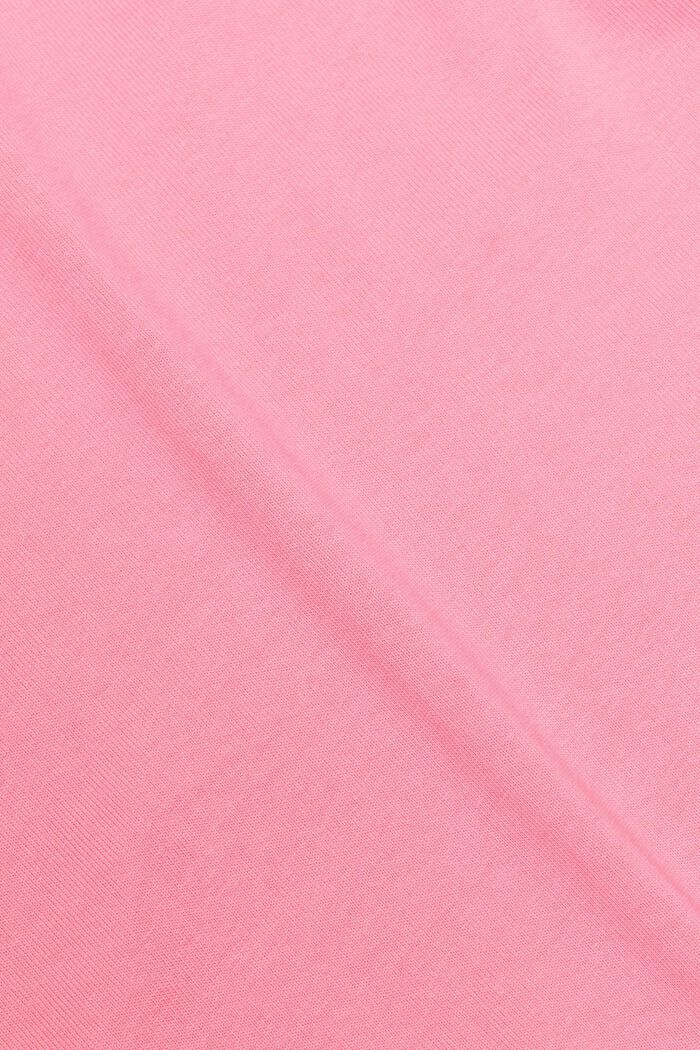 Unisex tričko s logem, z bavlněného žerzeje, PINK FUCHSIA, detail image number 6