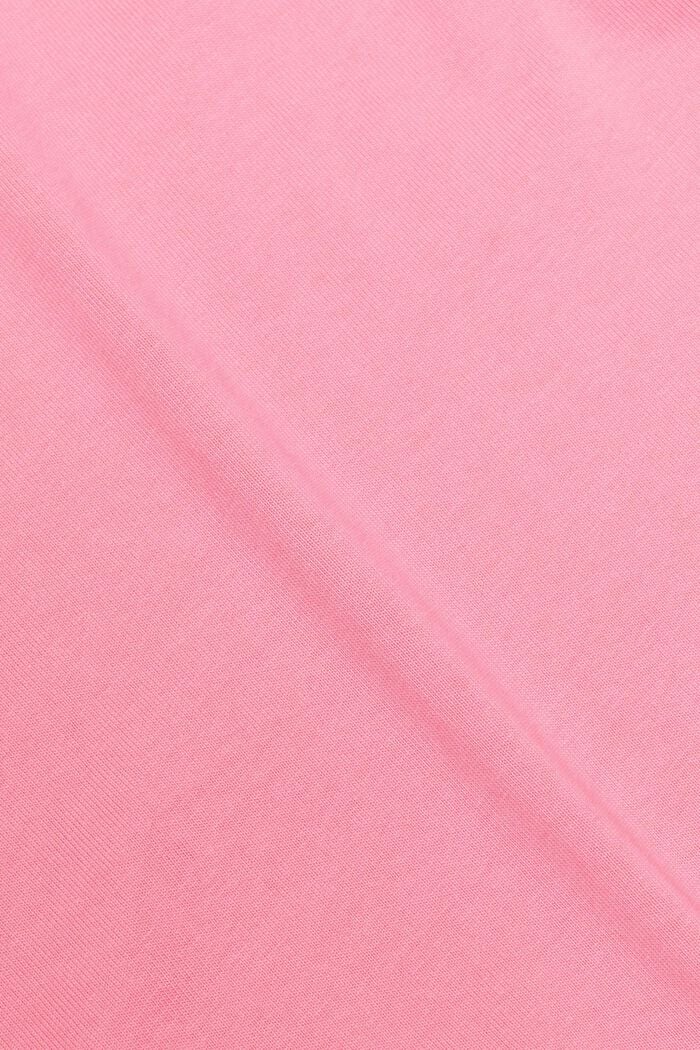 Unisex tričko s logem, z bavlněného žerzeje, PINK FUCHSIA, detail image number 6