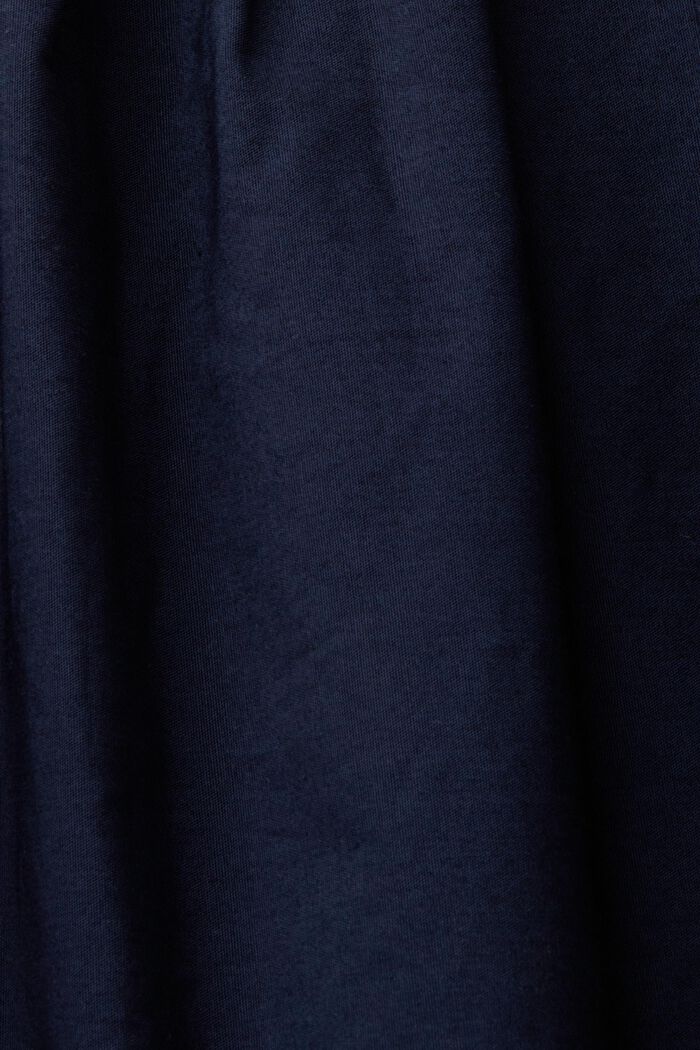 Midi šaty ze směsi materiálů, 100% bavlna, NAVY, detail image number 4
