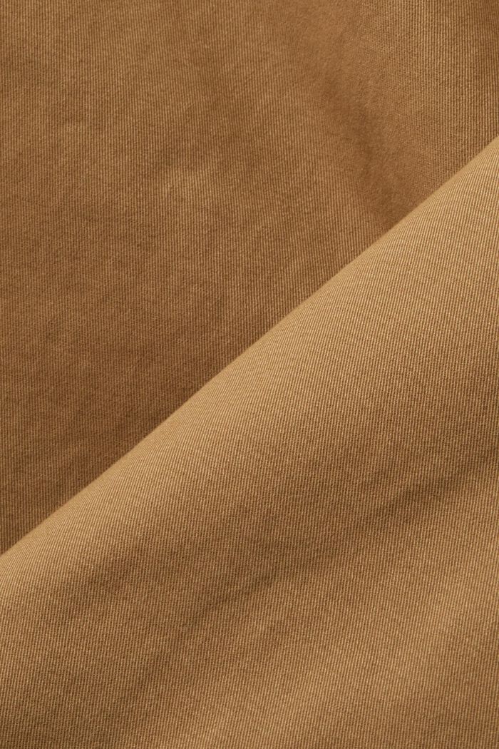 Kalhoty chino, bavlněný kepr, CAMEL, detail image number 5