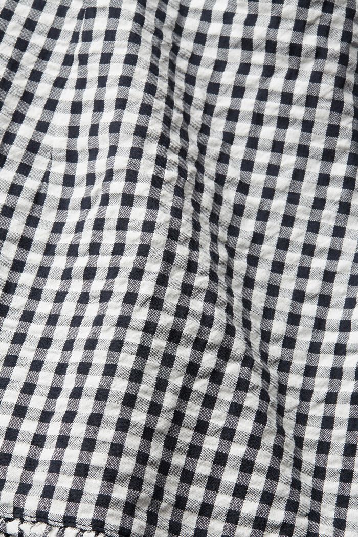 Károvaná zavinovací sukně s volány, BLACK, detail image number 4