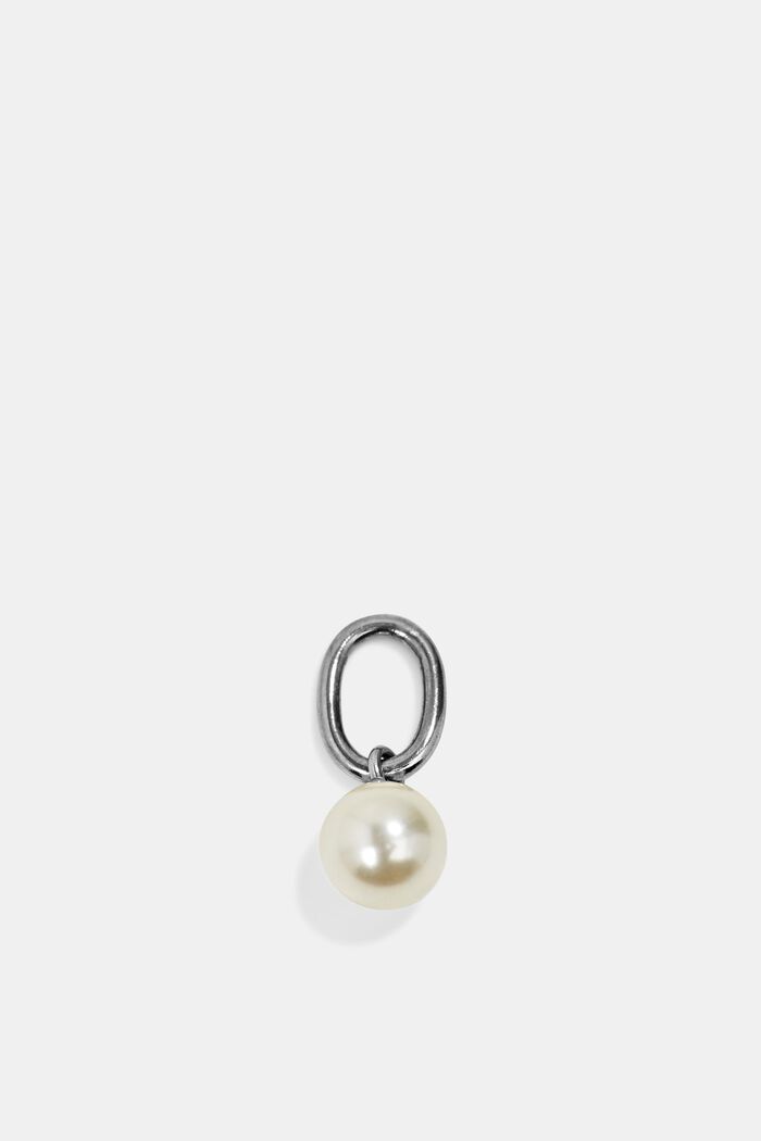 Nerezový přívěsek s perlou, SILVER, detail image number 0
