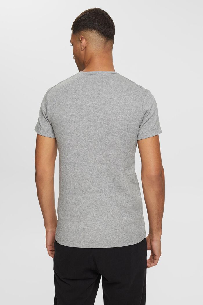 Žerzejové tričko s úzkým střihem, MEDIUM GREY, detail image number 3