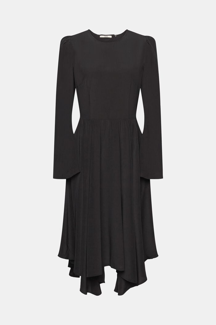 Midi šaty s dlouhým rukávem, BLACK, detail image number 6