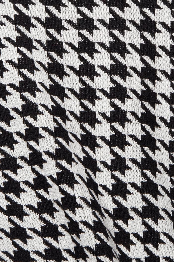 Pulovr s károvaným vzorem pepito, BLACK, detail image number 6