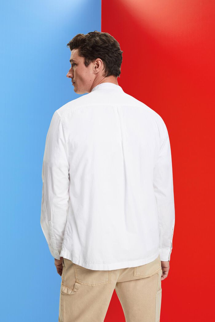 Košile s nízkým stojáčkem, WHITE, detail image number 3