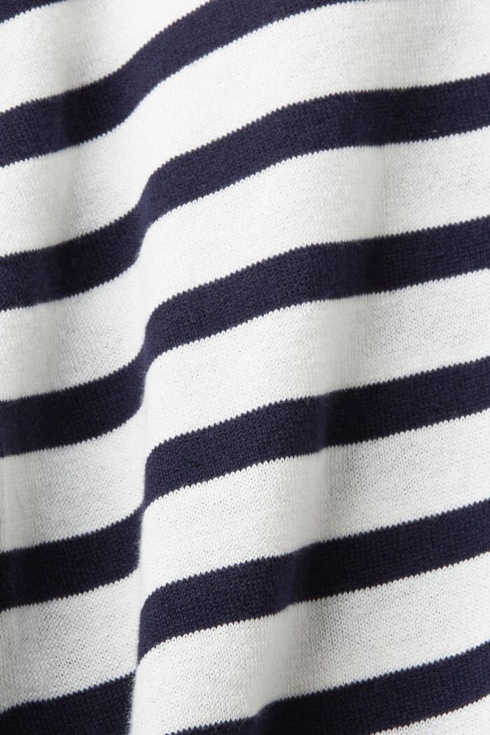 Pletený svetr se špičatým výstřihem, OFF WHITE, detail image number 6