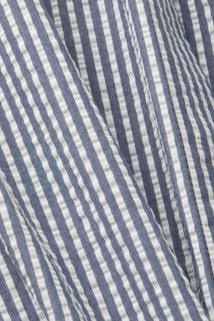 Košilové šaty seersucker, 100% bavlna, NAVY, detail image number 5