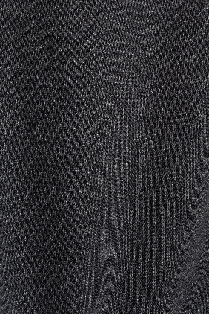 Mikina s kapucí, ze směsi s bio bavlnou, BLACK, detail image number 4