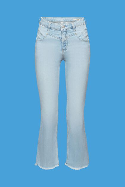 Bavlněné džíny se středně vysokým pasem a rozšířenými nohavicemi
