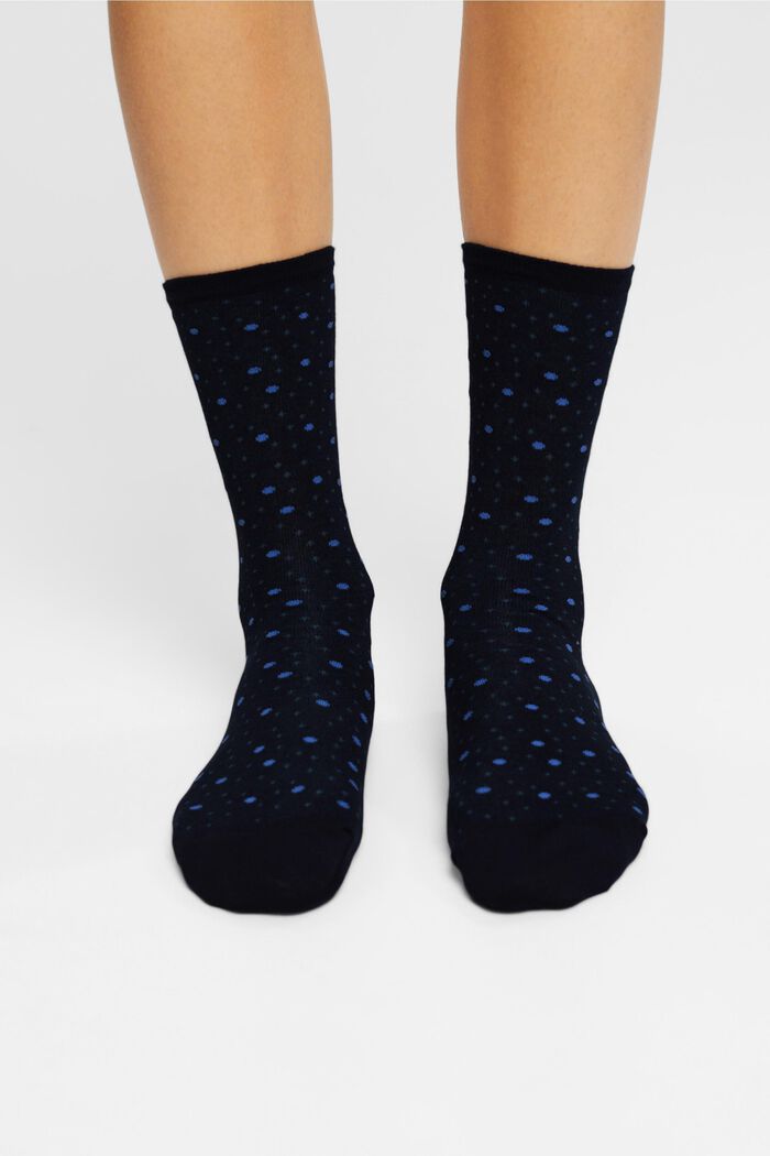 2 páry ponožek, bio bavlna, MARINE, detail image number 0