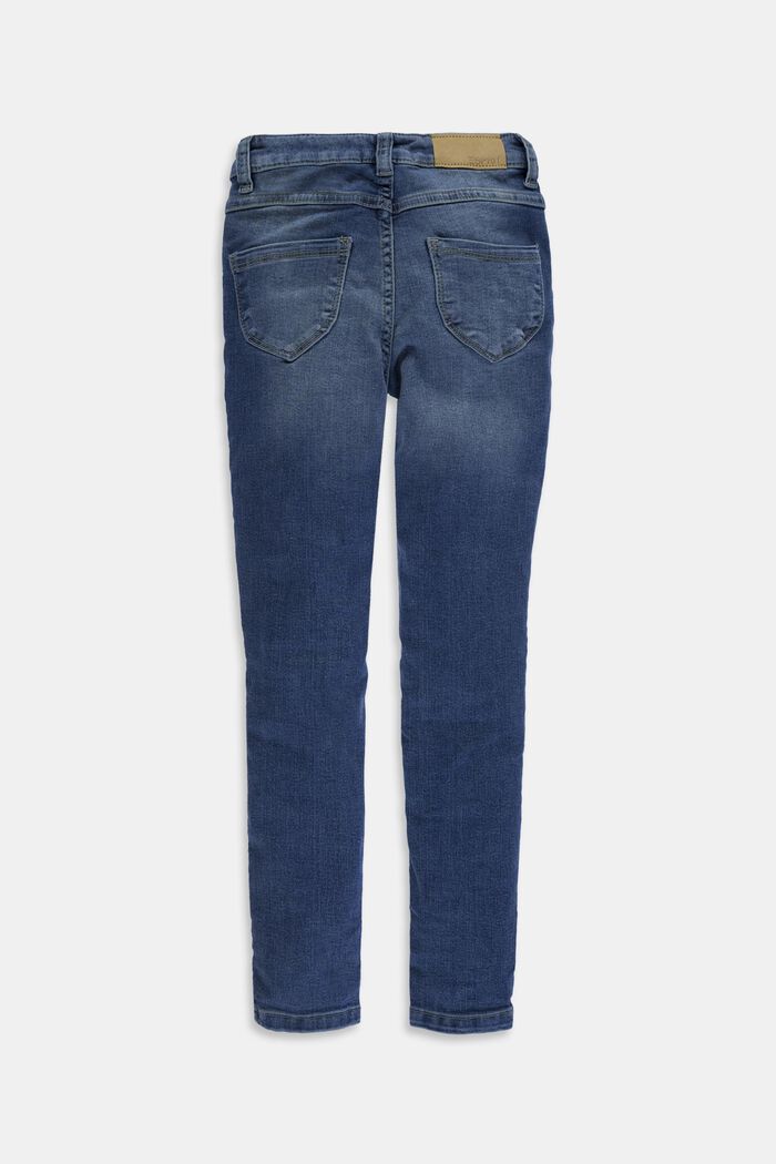 Strečové džíny s možností úpravy velikosti a s nastavitelným pasem, GREY MEDIUM WASHED, detail image number 1