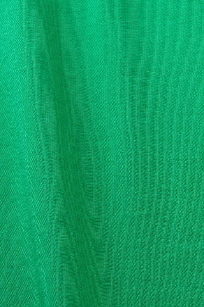 Žerzejové tričko s kulatým výstřihem, NEW GREEN, detail image number 4