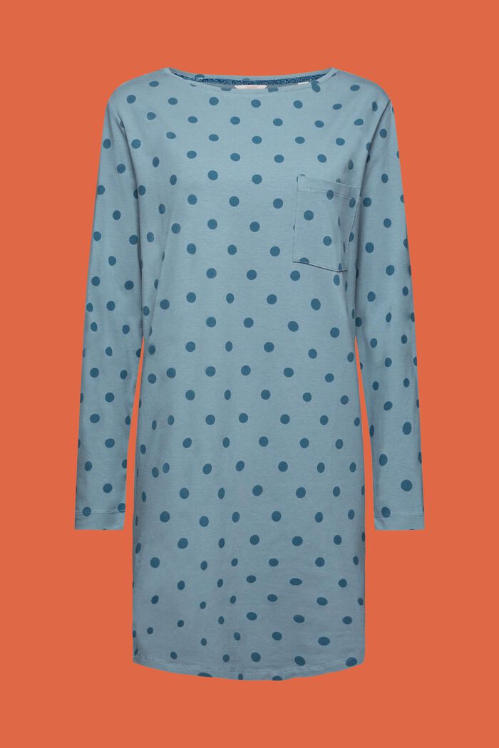 Noční košile s puntíky, NEW  TEAL BLUE, detail image number 5