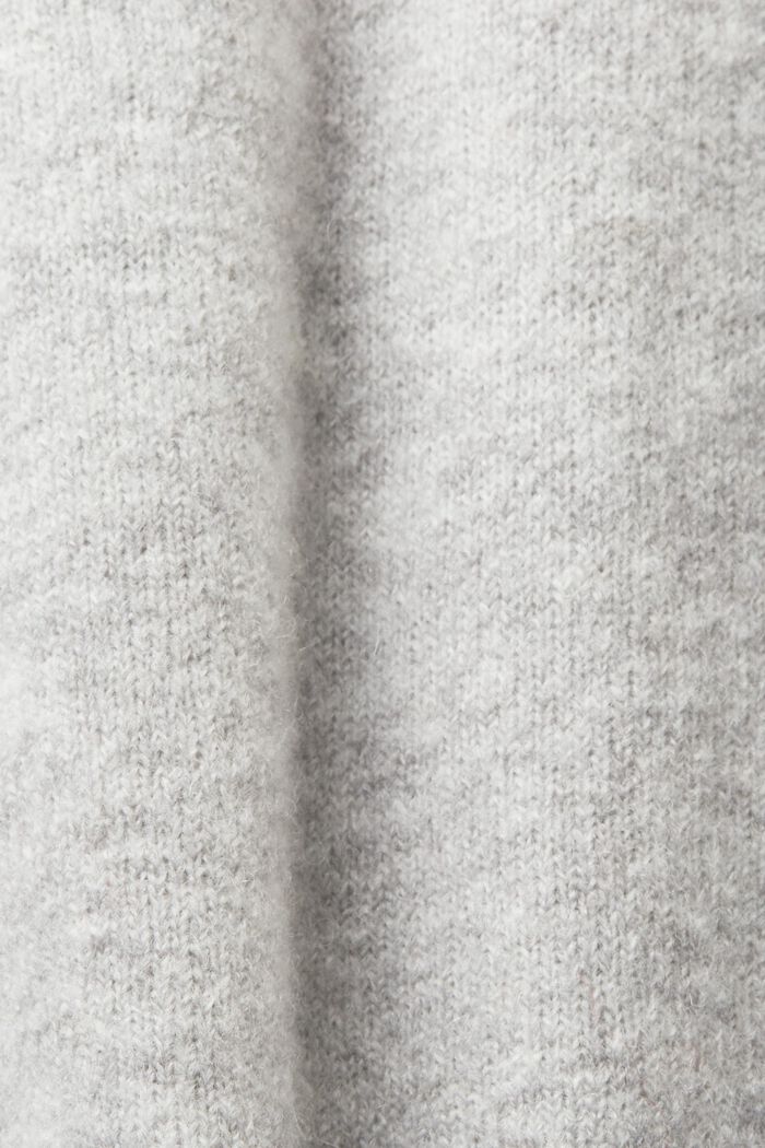 Pulovr z pleteniny, s bluzonovými rukávy, LIGHT GREY, detail image number 5