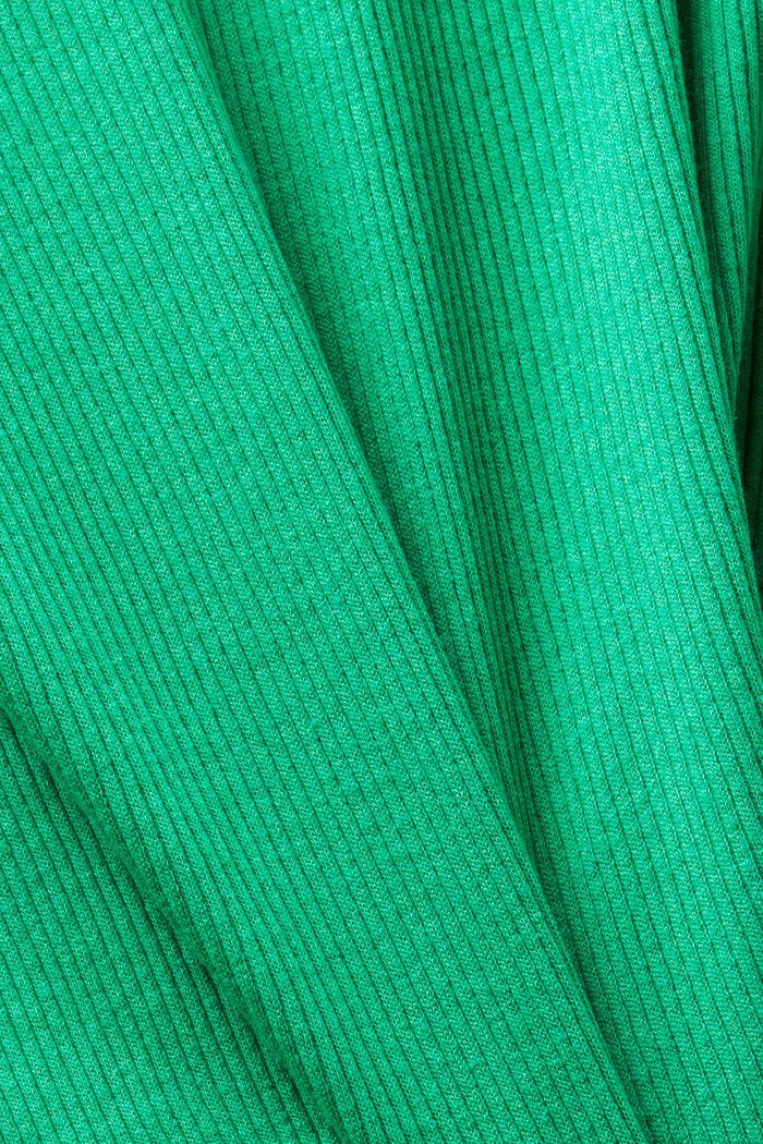 Tričko s dlouhým rukávem, ze žebrového žerzeje, GREEN, detail image number 5