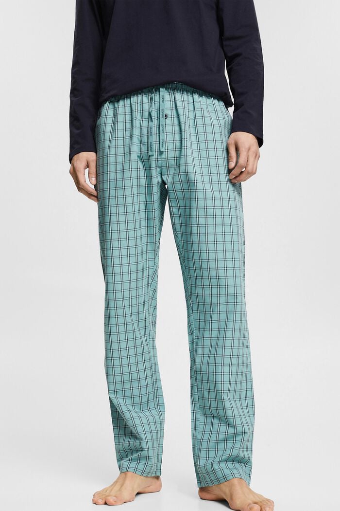 Kárované pyžamové kalhoty z bavlny