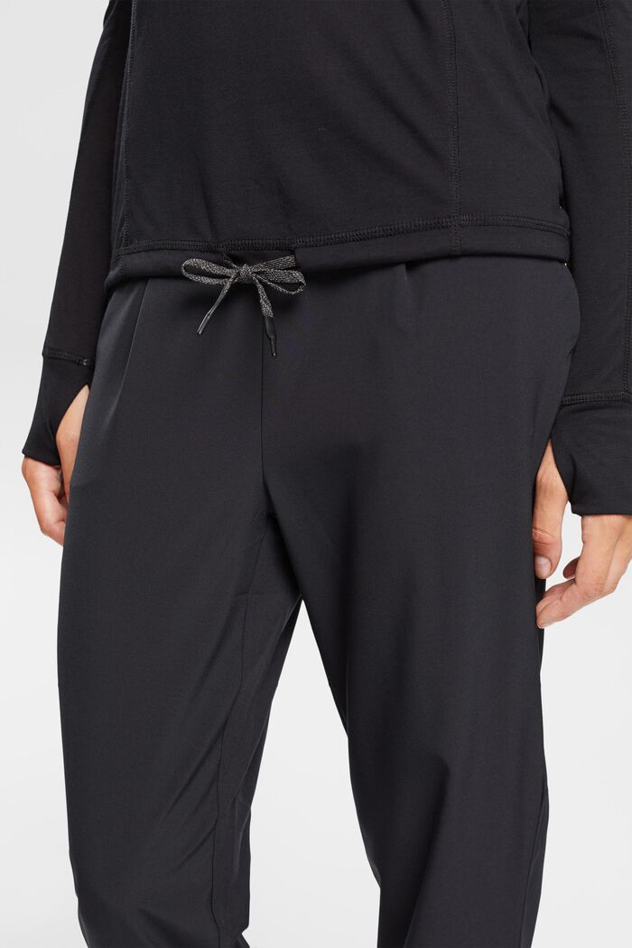 Tričko, dlouhý rukáv a kapuce, LENZING™ ECOVERO™, BLACK, detail image number 0