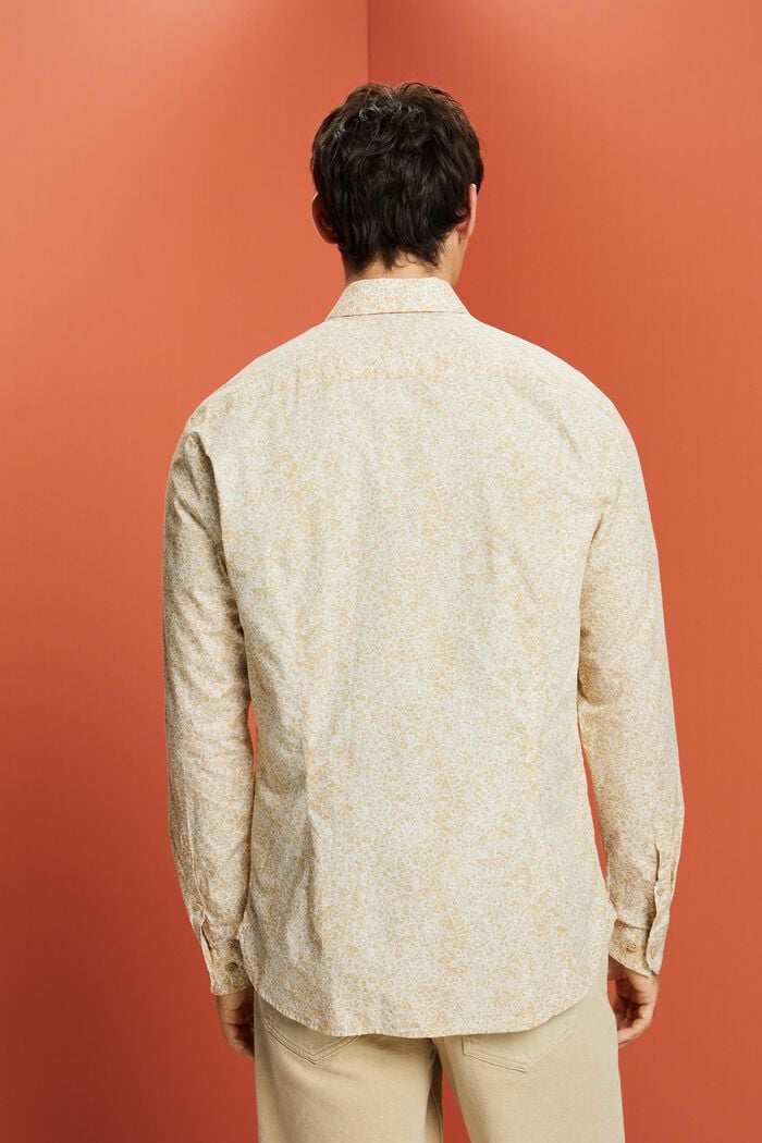 Vzorovaná košile, 100% bavlna, SAND, detail image number 3