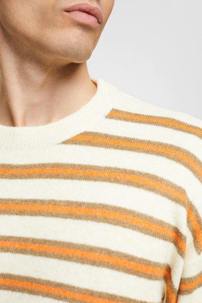 Proužkovaný pletený pulovr, ICE, detail image number 2