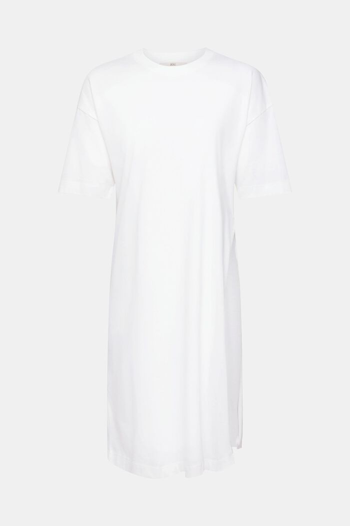 Dlouhé tričko s postranním rozparkem, OFF WHITE, detail image number 6