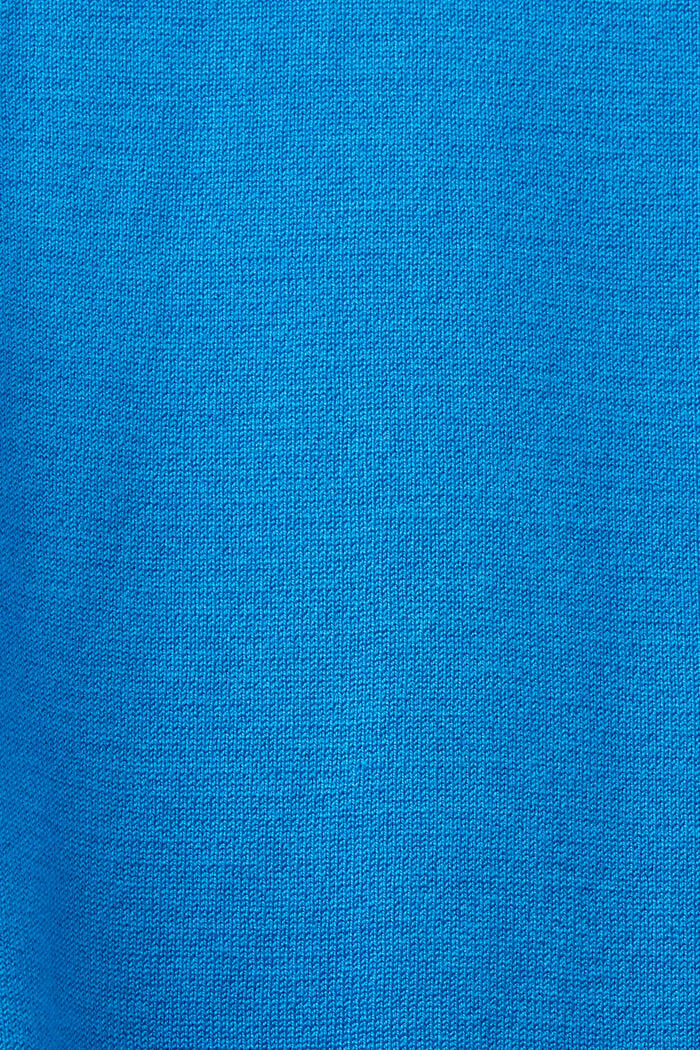 Pulovr s velmi krátkým rolákovým límcem, LENZING™ ECOVERO™, BLUE, detail image number 5