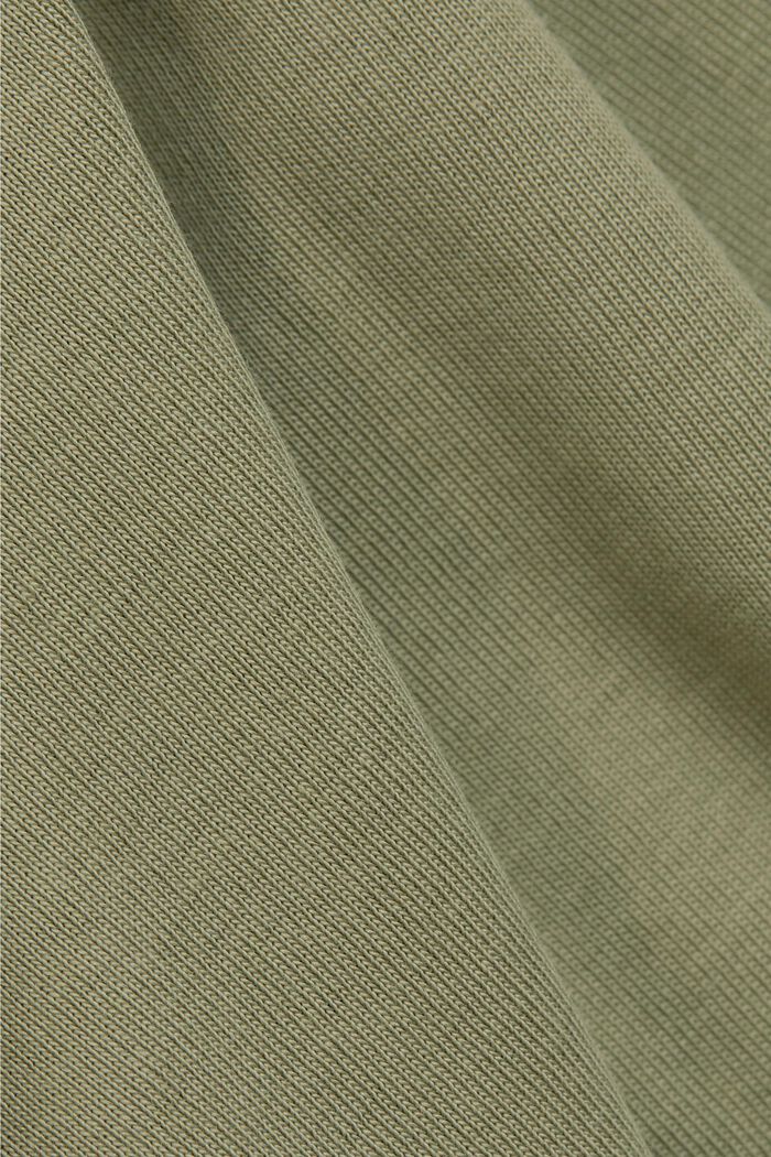 Žerzejové šaty z bio bavlny, KHAKI GREEN, detail image number 4
