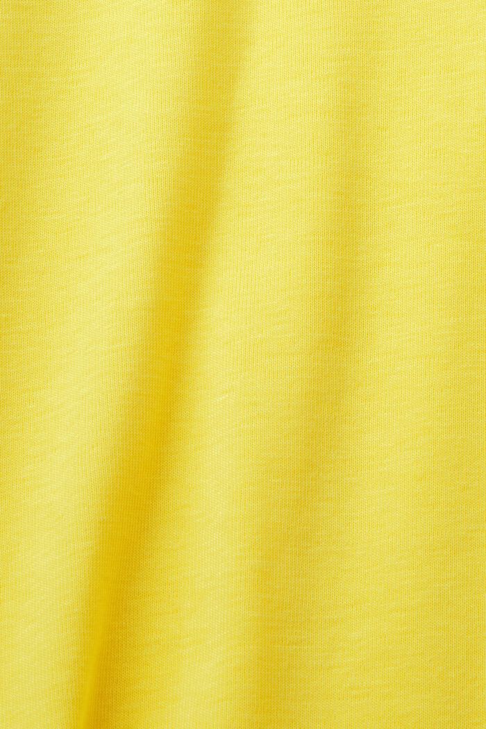 Tričko s logem, z bavlněného žerzeje, YELLOW, detail image number 5