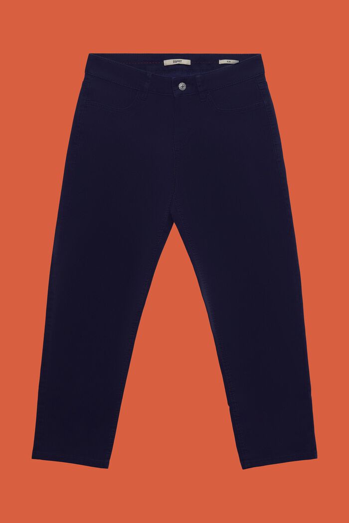 Capri kalhoty z bio bavlny, NAVY, detail image number 6