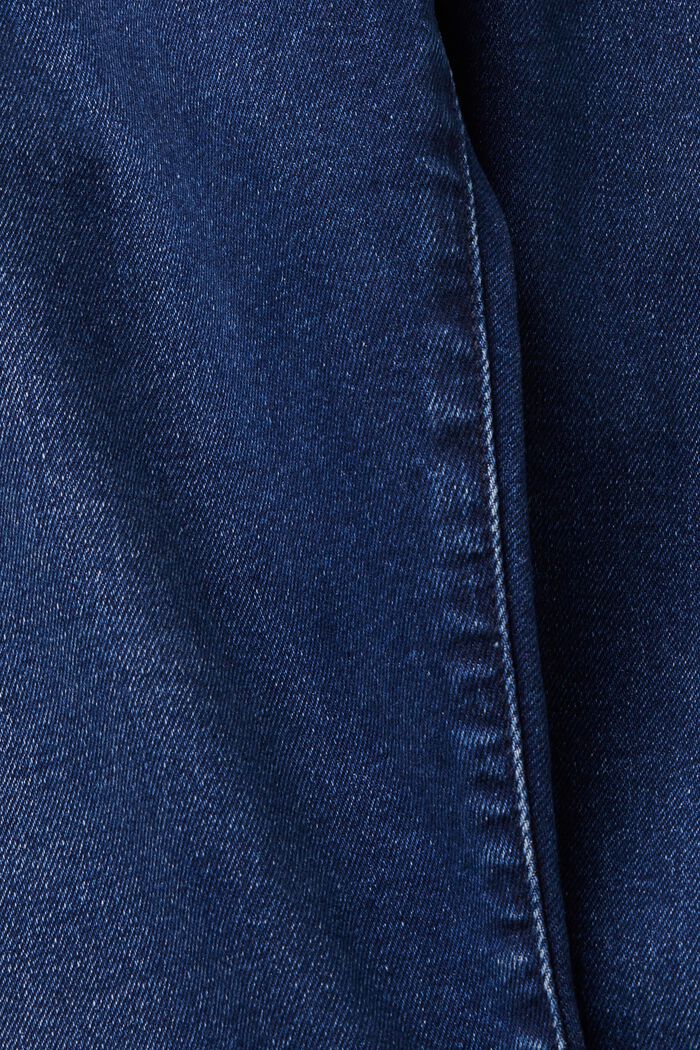 Džíny Slim Fit se středně vysokým pasem, BLUE DARK WASHED, detail image number 6