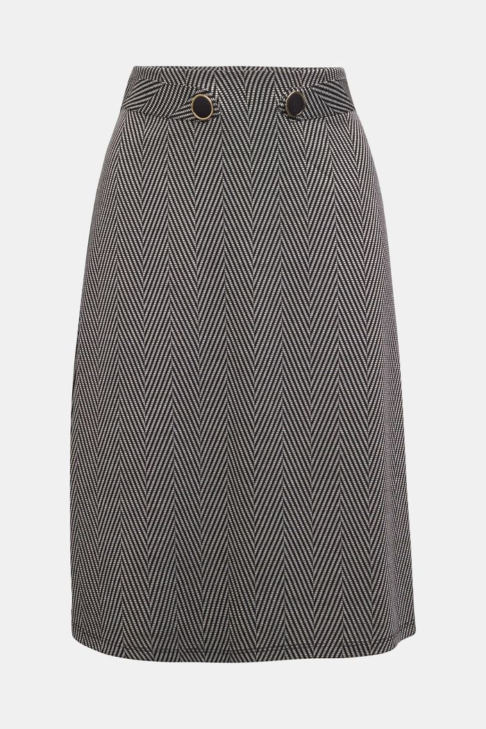 Z recyklovaného materiálu: sukně z LENZING™ ECOVERO™, BLACK, detail image number 0