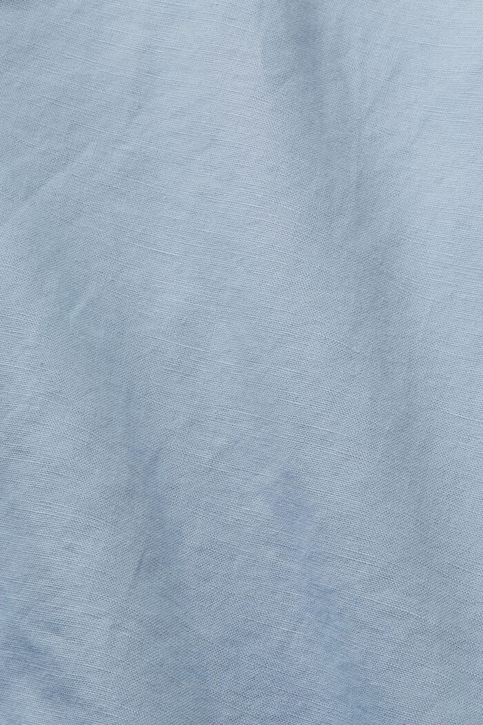 Šortky s vázacím páskem, směs bavlny a lnu, LIGHT BLUE LAVENDER, detail image number 5