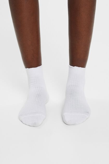 2 páry ponožek se srolovaným lemem, bio bavlna