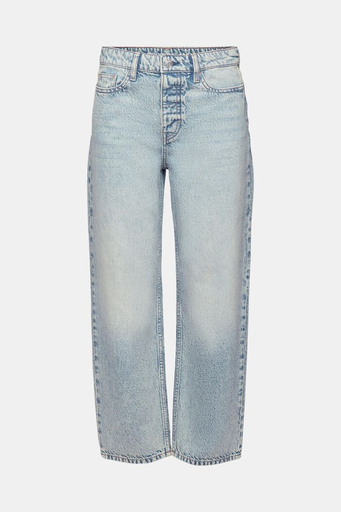 Volnější retro džíny s vysokým pasem, BLUE LIGHT WASHED, detail image number 7