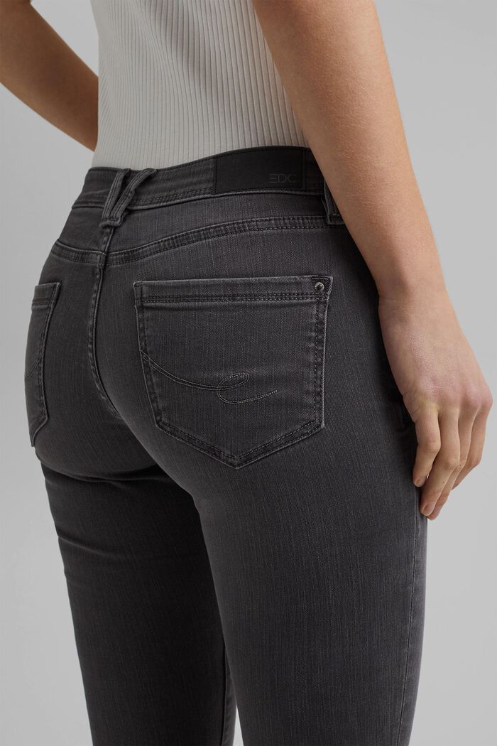 Super strečové džíny, z recyklovaného materiálu, GREY MEDIUM WASHED, detail image number 5