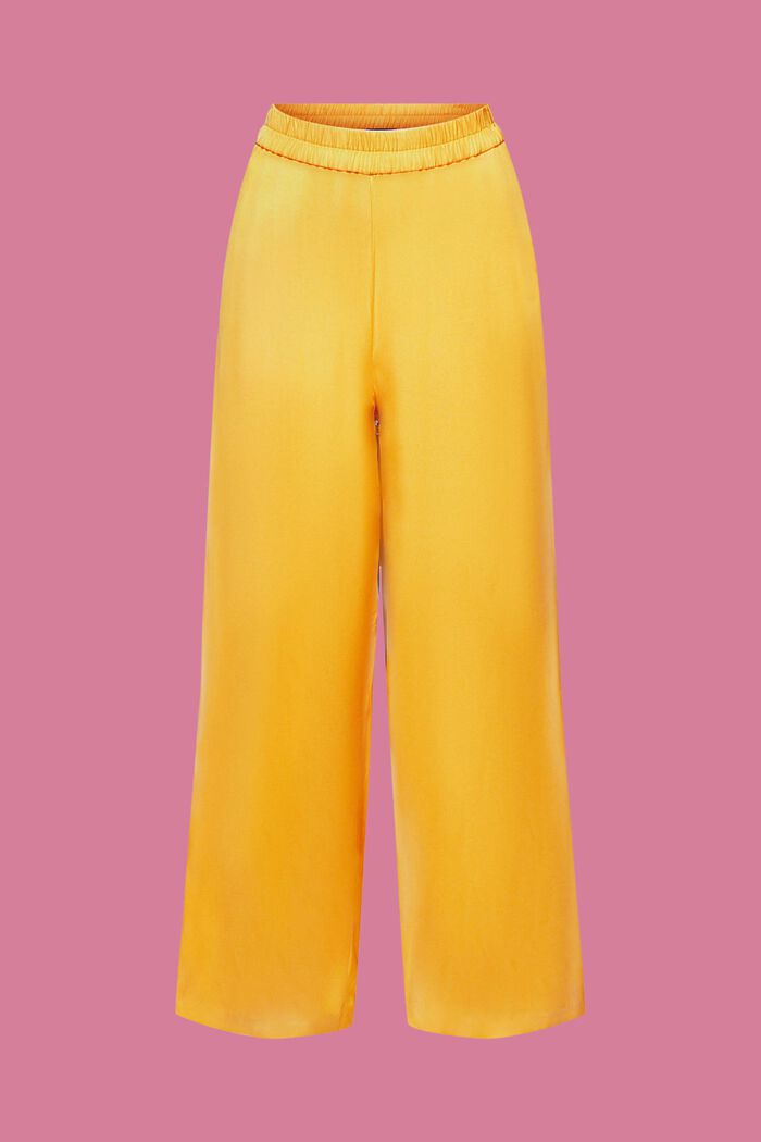 Kalhotami s širokými nohavicemi, LENZING™ ECOVERO™, SUNFLOWER YELLOW, detail image number 7