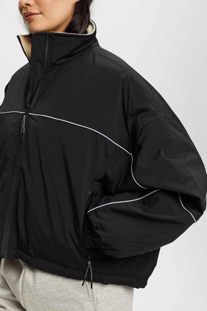 Krátká péřová bunda, BLACK, detail image number 2