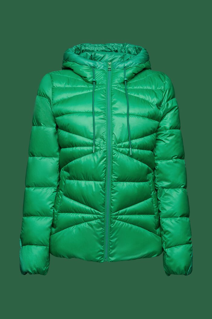 Vatovaná bunda s kapucí, GREEN, detail image number 7