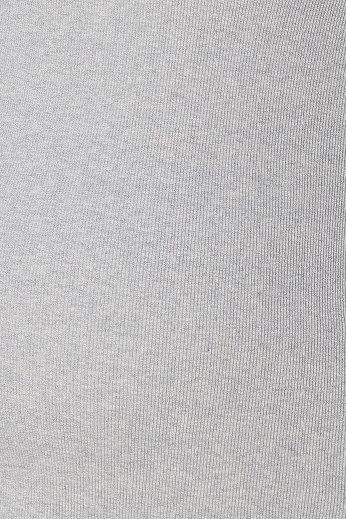 MATERNITY tričko bez rukávů, LIGHT GREY MELANGE, detail image number 3