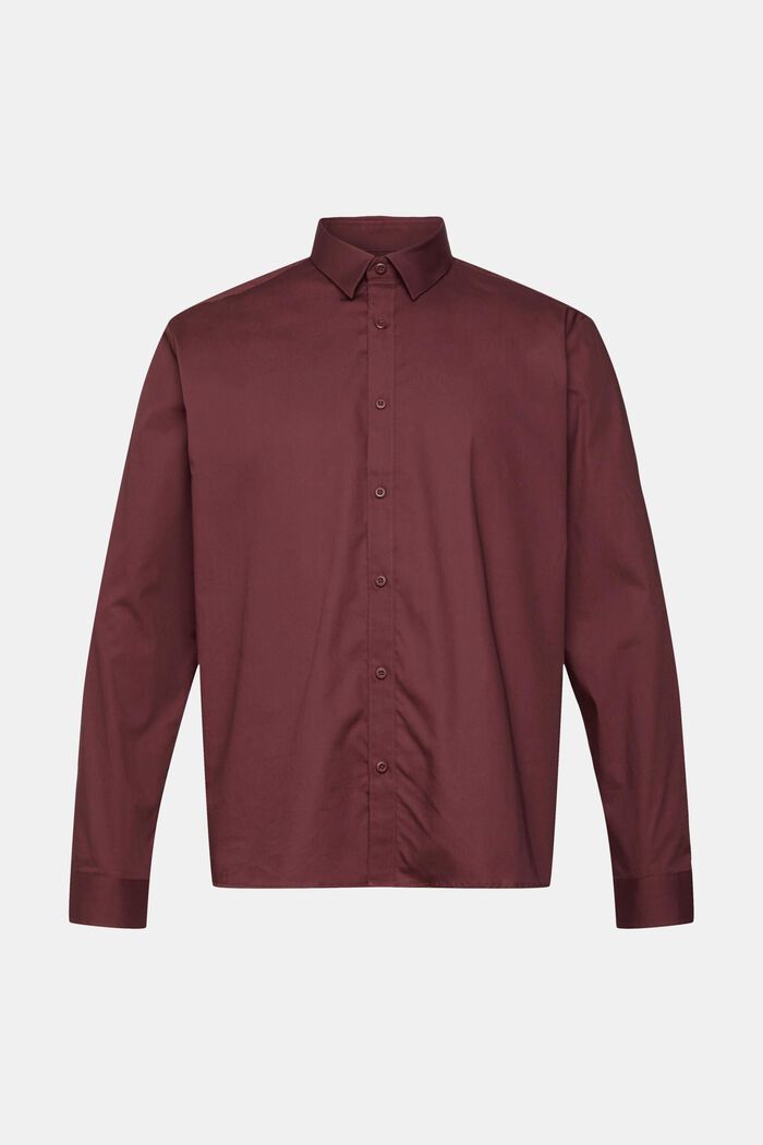 Košile z udržitelné bavlny, BORDEAUX RED, detail image number 5